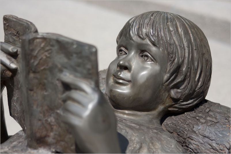 Girl Reading DeWane Stone